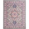 Homeroots 8 x 10 ft. Light Gray & Pink Medallion Area Rug 385498 - alternate 1